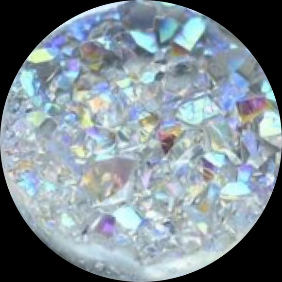 Unicorn AB Druzy Earrings - Picture 2 of 5